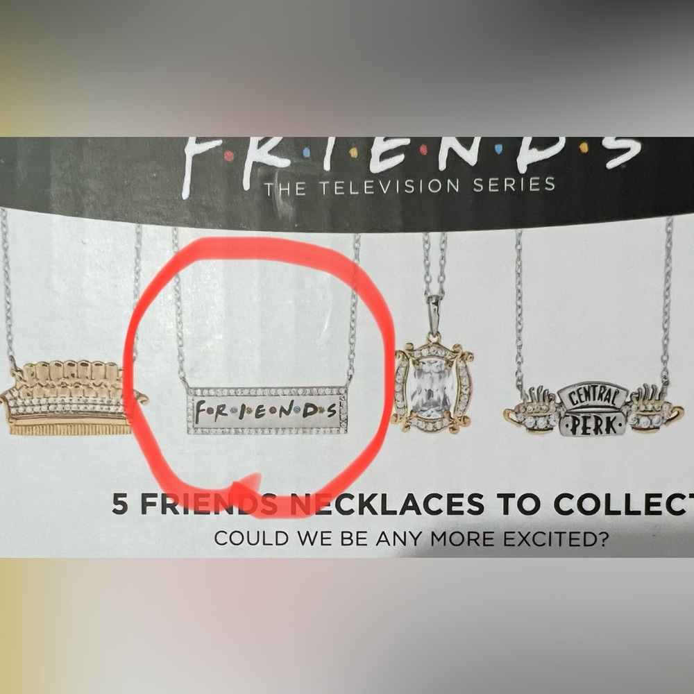 Elegant Silver FRIENDS Necklace - Picture 6 of 7